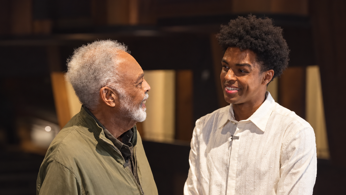 Gilberto Gil e Gui Ventura em encontro
