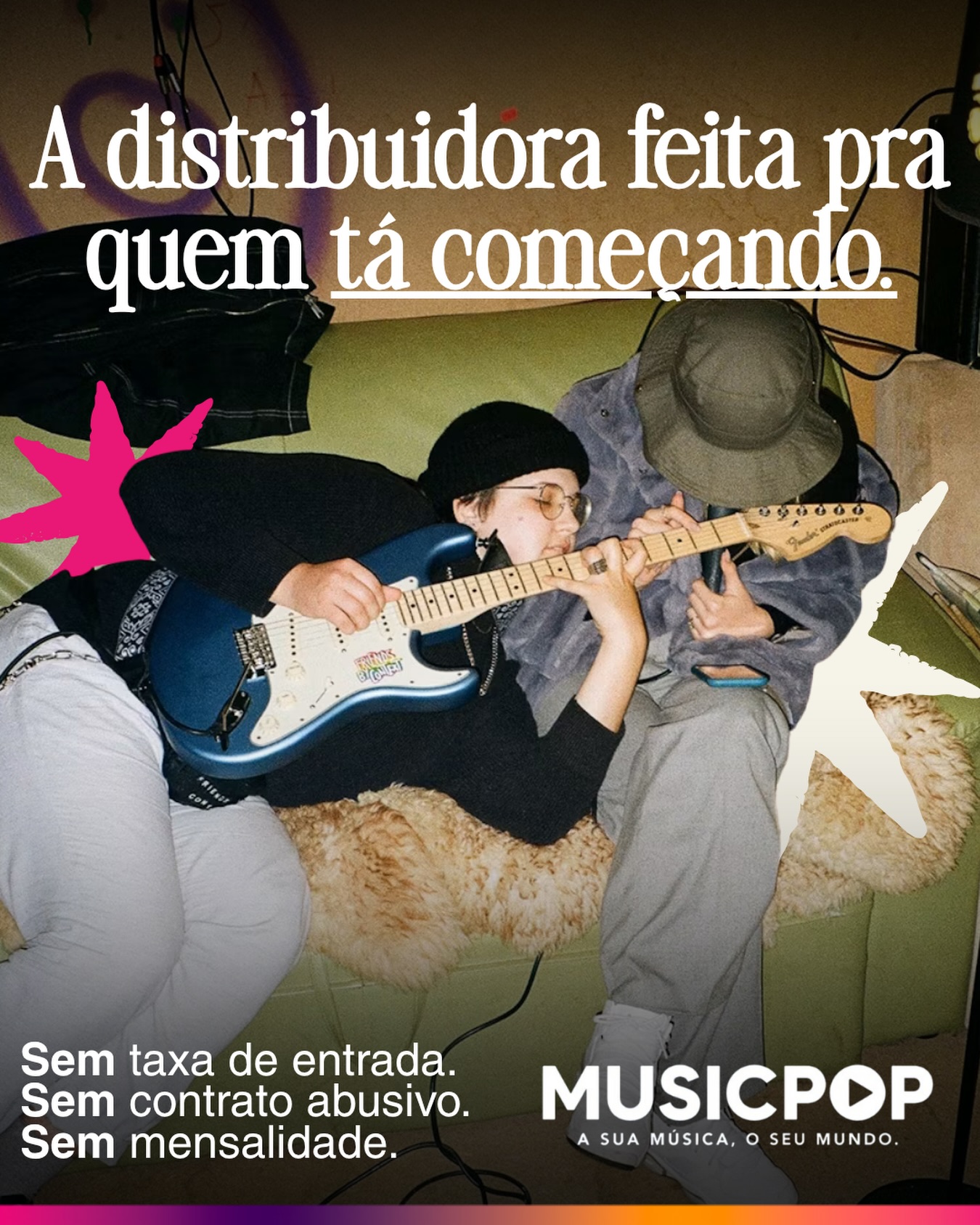 Artistas independentes em publicação oficial da MusicPop